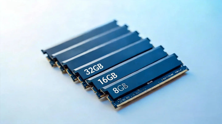 Rams with 8GB, 16GB AND 32GB